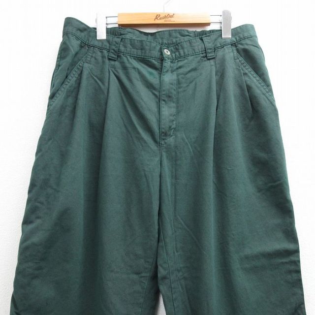古着通販 W35☆古着 ドッカーズ パンツ メンズ 90年代 90s 緑【spe】