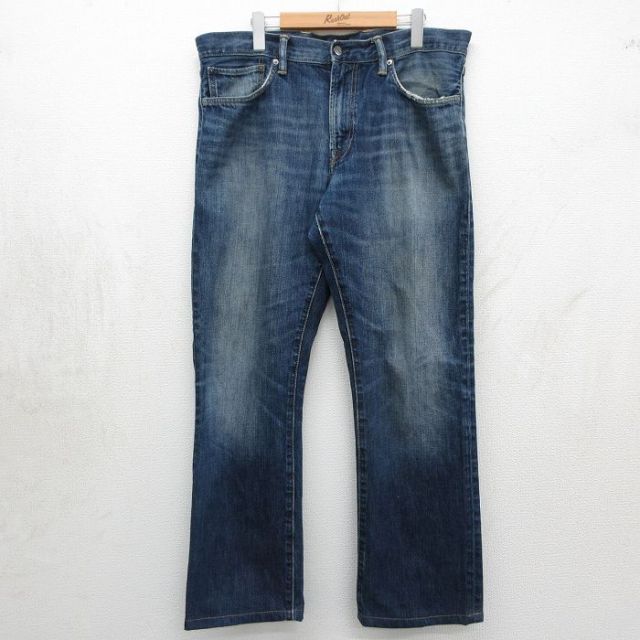 ギャップ ジーンズ ヒゲ ネイビー 実寸W37 | 古着