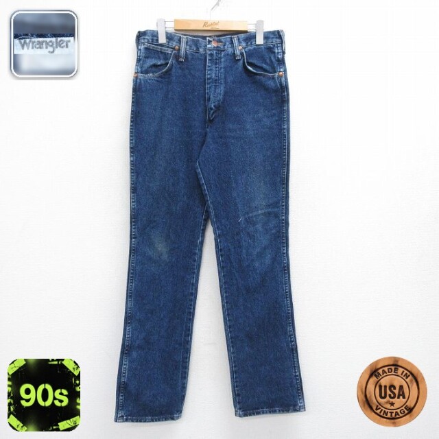 【20%OFF】ラングラー 90s ジーンズ ネイビー 実寸W33 | 古着