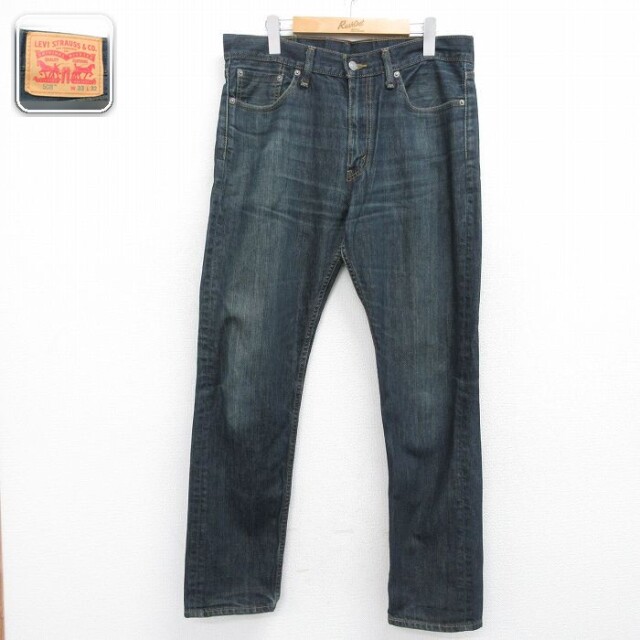 【20%OFF】リーバイス508 ジーンズ ヒゲ ネイビー 実寸W34 | 古着