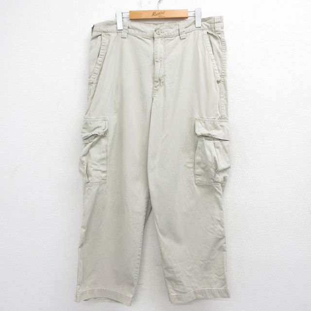 オールドネイビー 00s カーゴパンツ ベージュ 実寸W36 | 古着