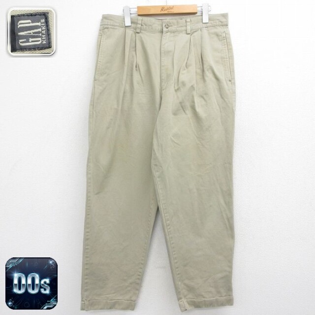 【20%OFF】ギャップ 00s パンツ ベージュ 実寸W34 | 古着