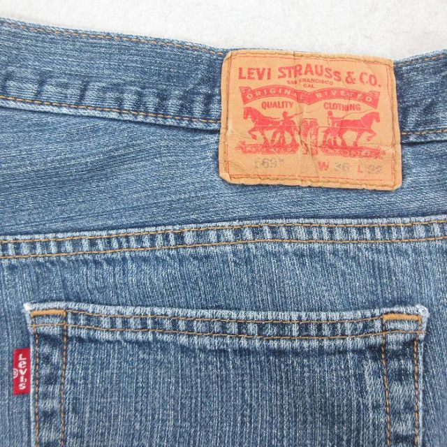 古着通販 W38☆古着 リーバイス Levis 569 ジーンズ メンズ ヒゲ