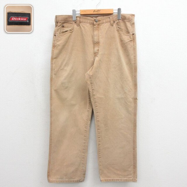 ディッキーズ パンツ ダック地 ベージュ 実寸W38 | 古着