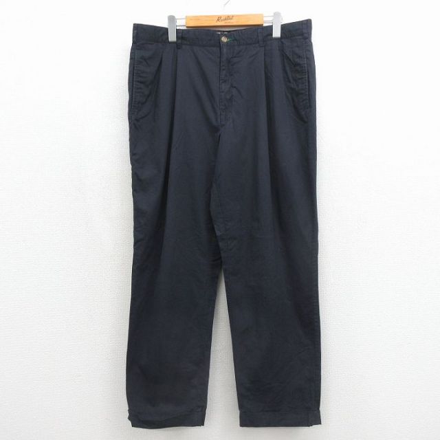 トミーヒルフィガー 90s パンツ ネイビー 実寸W38 | 古着