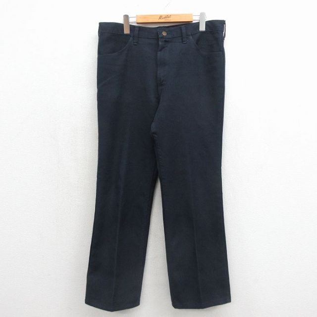 ラングラー ランチャーパンツ ネイビー 実寸W36 | 古着