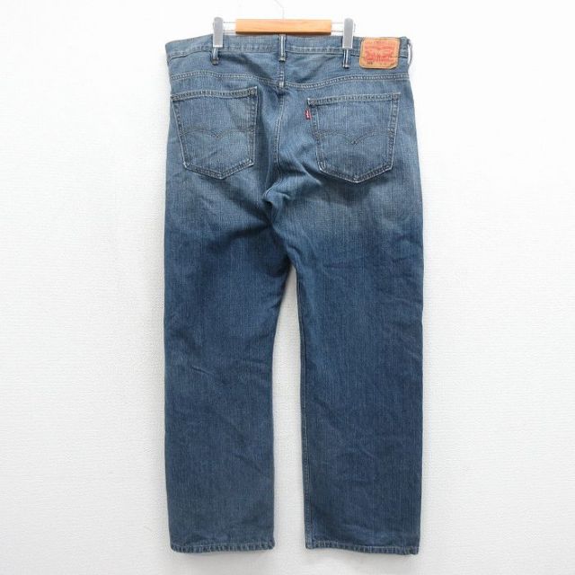 リーバイス569 Levis W34 ブルーデニム 青 古着 00s 20392 古着通販 W39☆古着 リーバイス Levis 569 ジーンズ メンズ ヒゲ