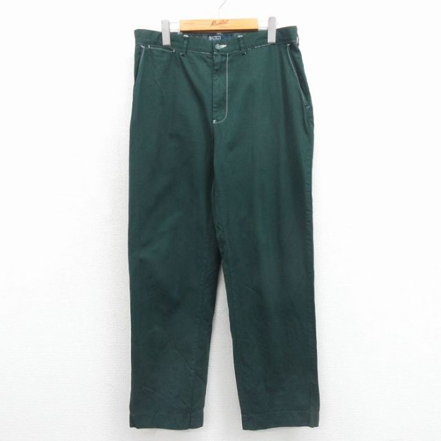 ラルフローレン パンツ グリーン 実寸W34 | 古着