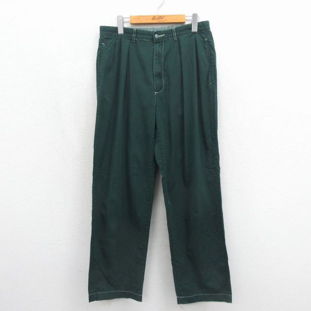 ラルフローレン ゴルフパンツ グリーン 実寸W32 | 古着
