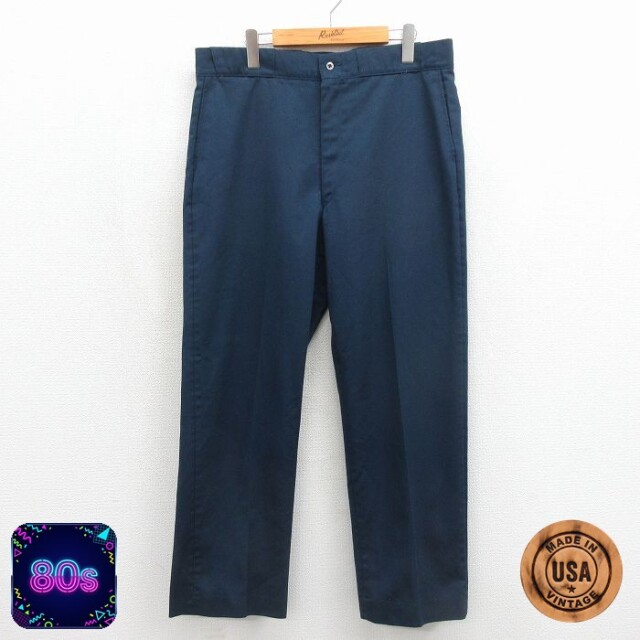 ワーク パンツ メンズ 80s USA製 タロン ネイビー 実寸W36 | 古着