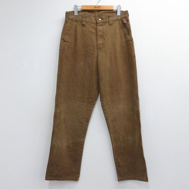 オービス 90s パンツ ダック地 ブラウン 実寸W32 | 古着