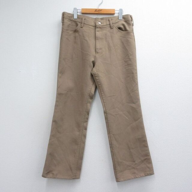 ラングラー 80s パンツ フレア ベージュ 実寸W36 | 古着