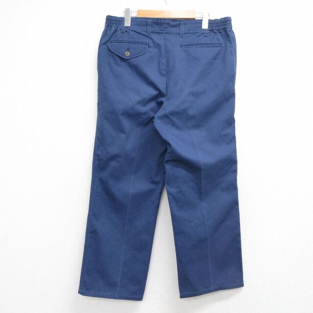 古着通販 W35☆古着 タウンクラフト パンツ メンズ 90年代 90s ネイビー