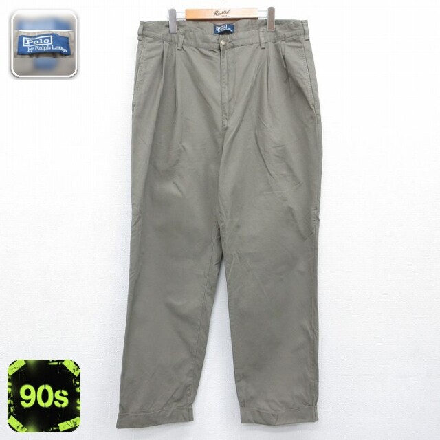 ラルフローレン 90s パンツ ブラウン 実寸W37 | 古着