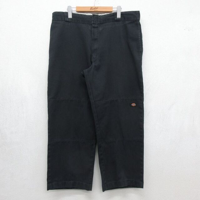 古着通販 W34☆古着 ディッキーズ ワーク パンツ メンズ 黒