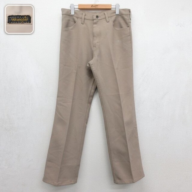 ラングラー ランチャーパンツ ベージュ 実寸W34 | 古着
