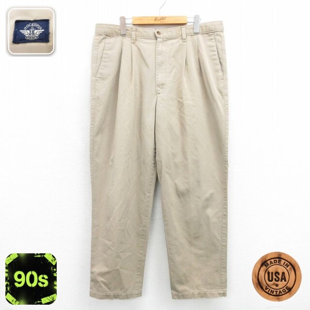 ドッカーズ 90s パンツ ベージュ 実寸W36 | 古着