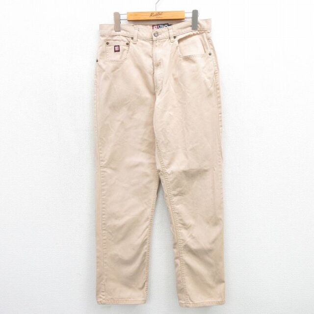 W31★古着 ラルフローレン チャップス ブランド パンツ メンズ 90年代 90s コットン ベージュ 26jul04
