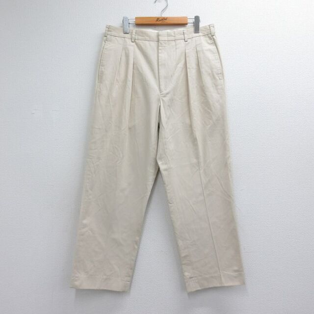 W34★古着 エルエルビーン パンツ メンズ 90年代 90s ベージュ【spe】 26jul04