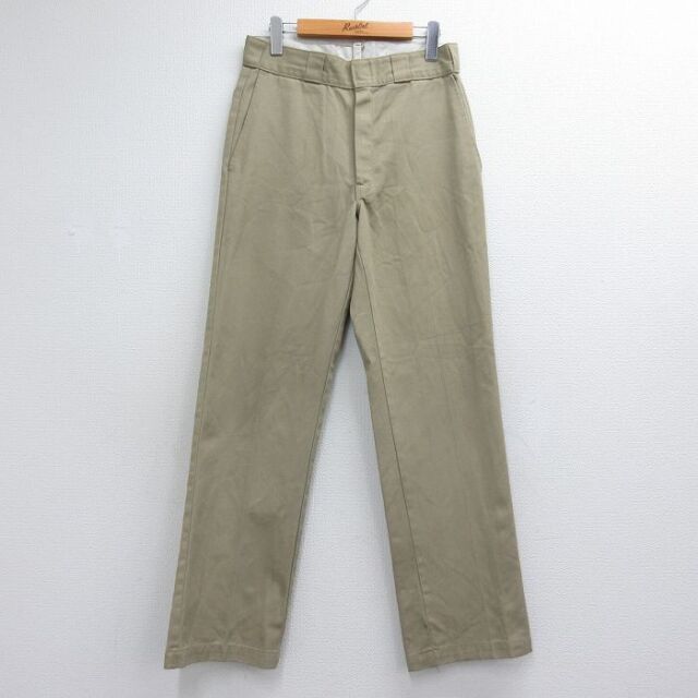 W30★古着 ディッキーズ ワーク パンツ メンズ 90年代 90s USA製 ベージュ【spe】 26jul04