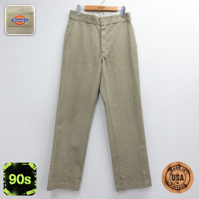 ディッキーズ 90s ワークパンツ ベージュ 実寸W30 | 古着