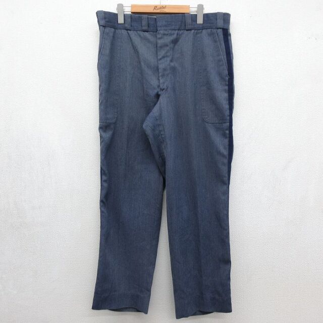ベイカー 80s パンツ タロン ネイビー 実寸W36 | 古着