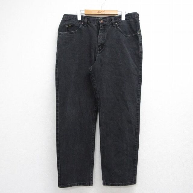 古着 ラスラー RUSTLER ブラックデニム ストレートデニムパンツ メンズw30相当 /eaa404752 パンツ 古着 ラスラー RUSTLER ブラックデニム ストレートデニムパンツ