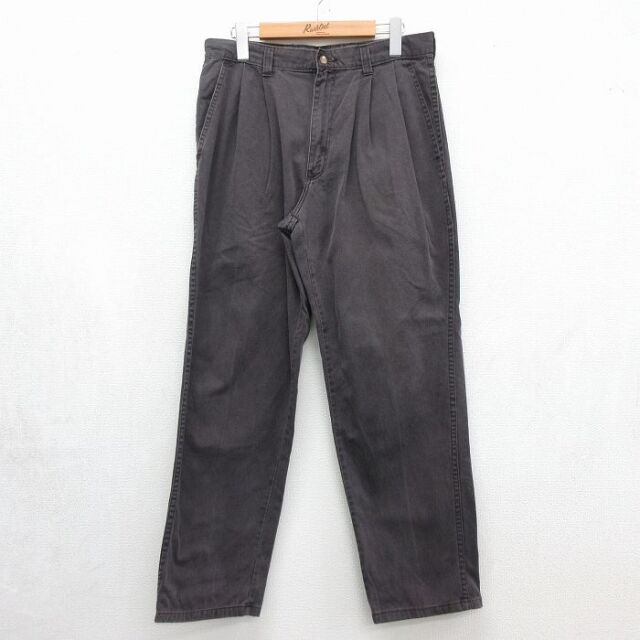 W31★古着 パンツ メンズ 90年代 90s タロン グレー 26jul08