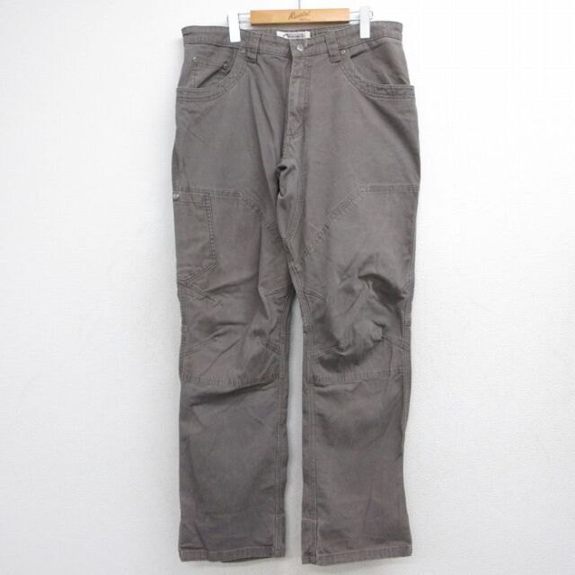 実寸W36 ダブルニーパンツ グレー | 古着