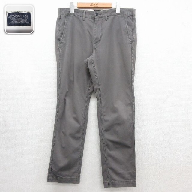リーバイス パンツ グレー 実寸W34 | 古着