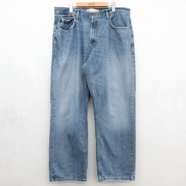 リーバイス569 ジーンズ ヒゲ ネイビー 実寸W38 | 古着