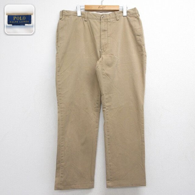 ラルフローレン ワークパンツ ベージュ 実寸W37 | 古着