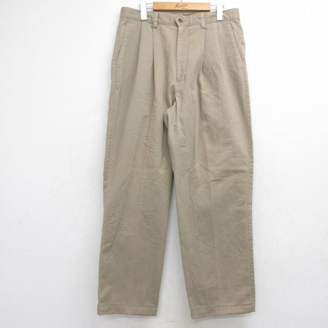 ドッカーズ リーバイス W34 リネン スラックス 00s ベージュ 21530 古着通販 W34☆古着 ドッカーズ パンツ メンズ 00年代 00s コットン