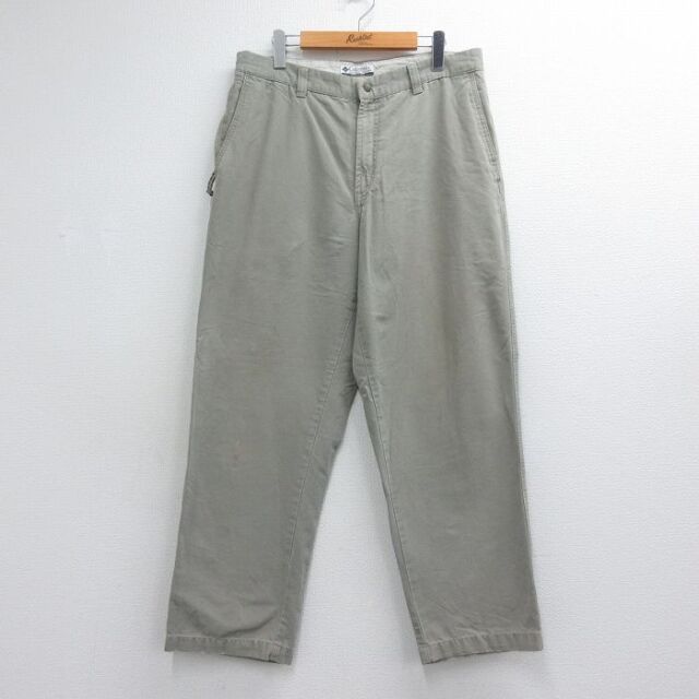 コロンビア 00s パンツ ダック地 ベージュ 実寸W34 | 古着
