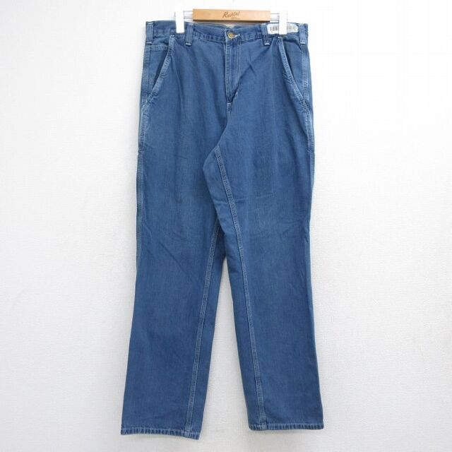 カーハート ペインターパンツ ネイビー メンズW34相当 | 古着