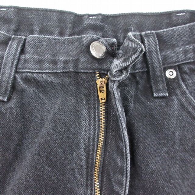 メンズ Wrangler ラングラー W34 ブラックデニム 黒 古着 18075