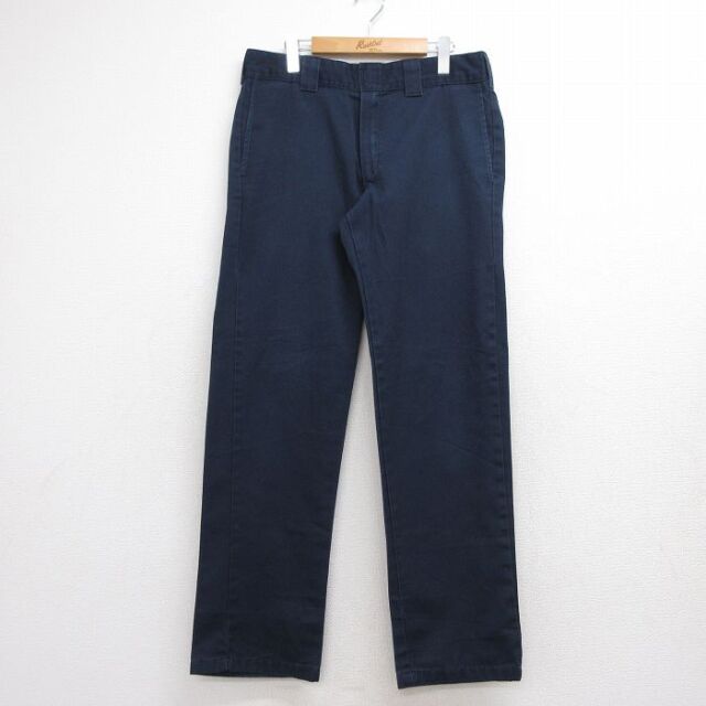 ディッキーズ ワークパンツ ネイビー 実寸W34 | 古着