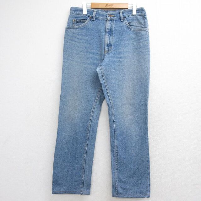 リー 90s ジーンズ ヒゲ ネイビー 実寸W33 | 古着