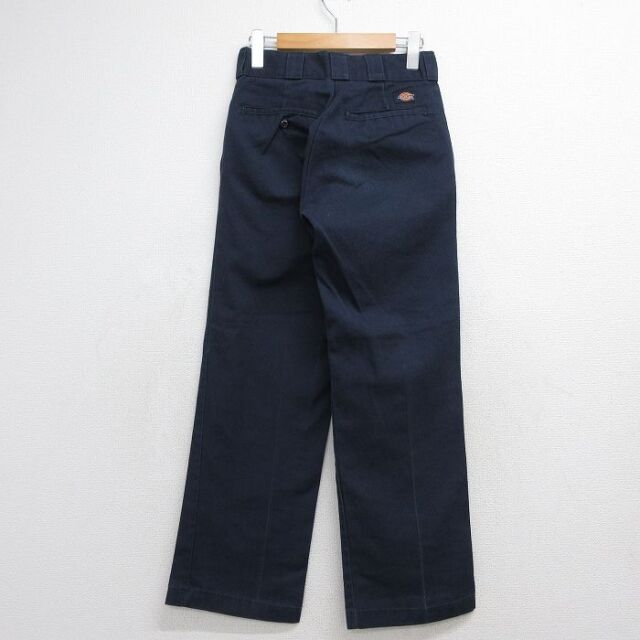 古着通販 W27☆古着 ディッキーズ ワーク パンツ メンズ 874 ネイビー