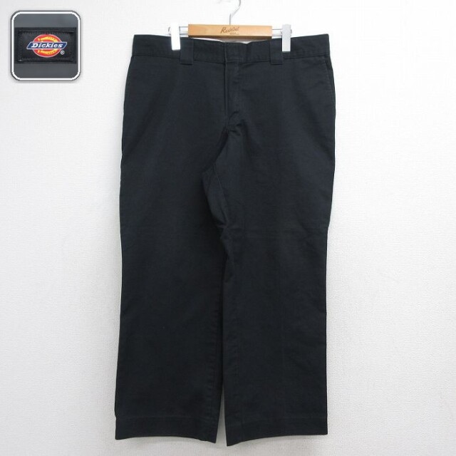 ディッキーズ ワークパンツ ブラック 実寸W37 | 古着