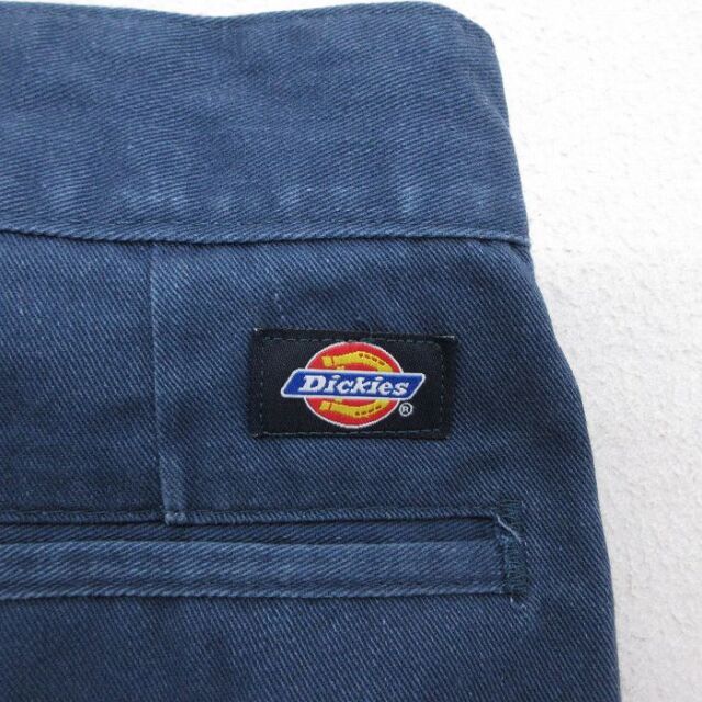 古着通販 W36☆古着 ディッキーズ ワーク パンツ メンズ ネイビー