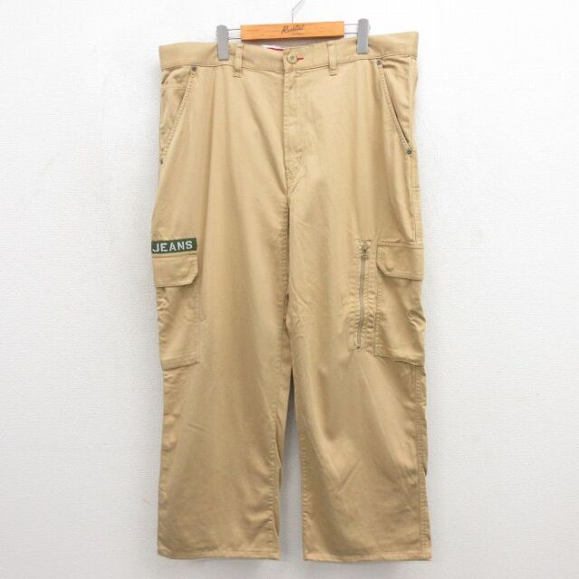 トミーヒルフィガー カーゴパンツ ベージュ 実寸W39 | 古着