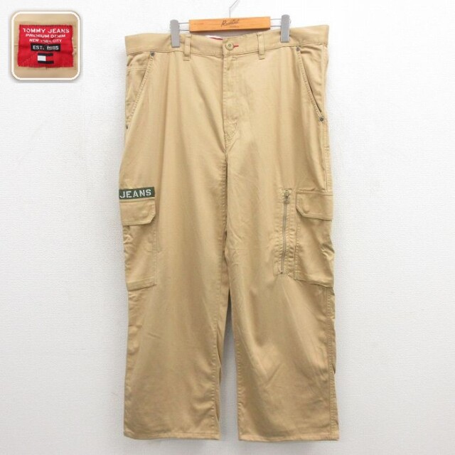トミーヒルフィガー カーゴパンツ ベージュ 実寸W39 | 古着