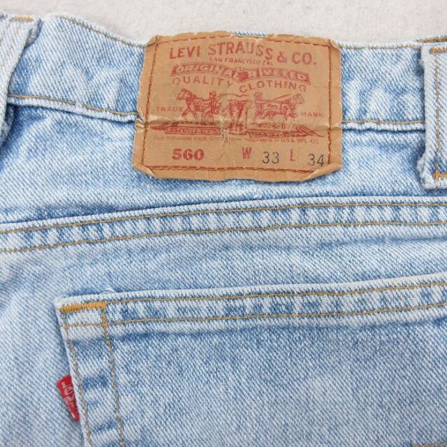 古着通販 W33☆古着 リーバイス Levis 560 ジーンズ メンズ 90年代 90s