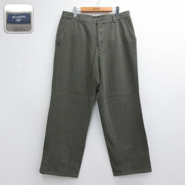 ドッカーズ パンツ カーキ 実寸W35 | 古着