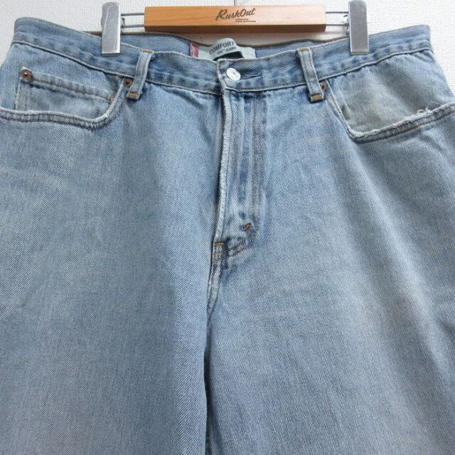 リーバイス560 Levis W36 ブルーデニム 青 古着 ボトム 22312 00s 