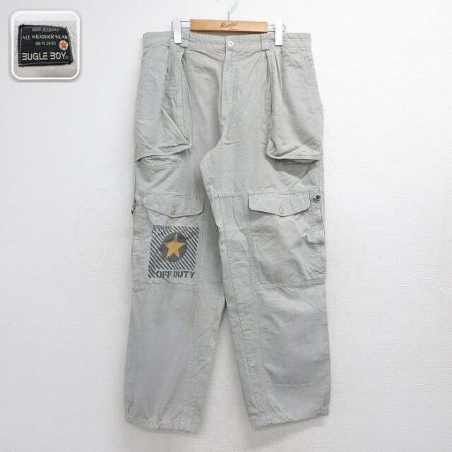 ビューグルボーイ パンツ OFF DUTY グレー 実寸W36 | 古着