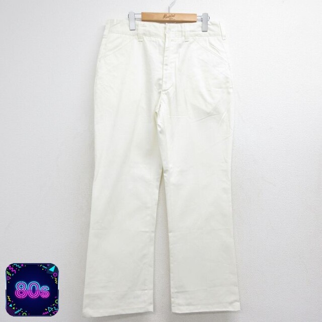 古着通販 W33☆古着 パンツ メンズ 80年代 80s ホワイト