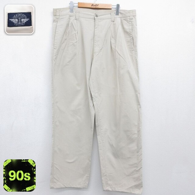 ドッカーズ 90s パンツ ベージュ 実寸W37 | 古着