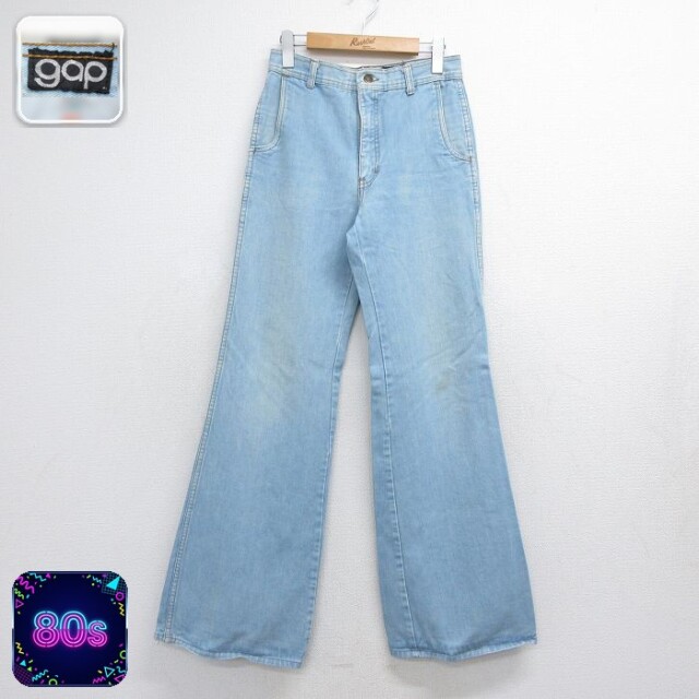 ギャップ 80s ジーンズ フレア ネイビー 実寸W29 | 古着